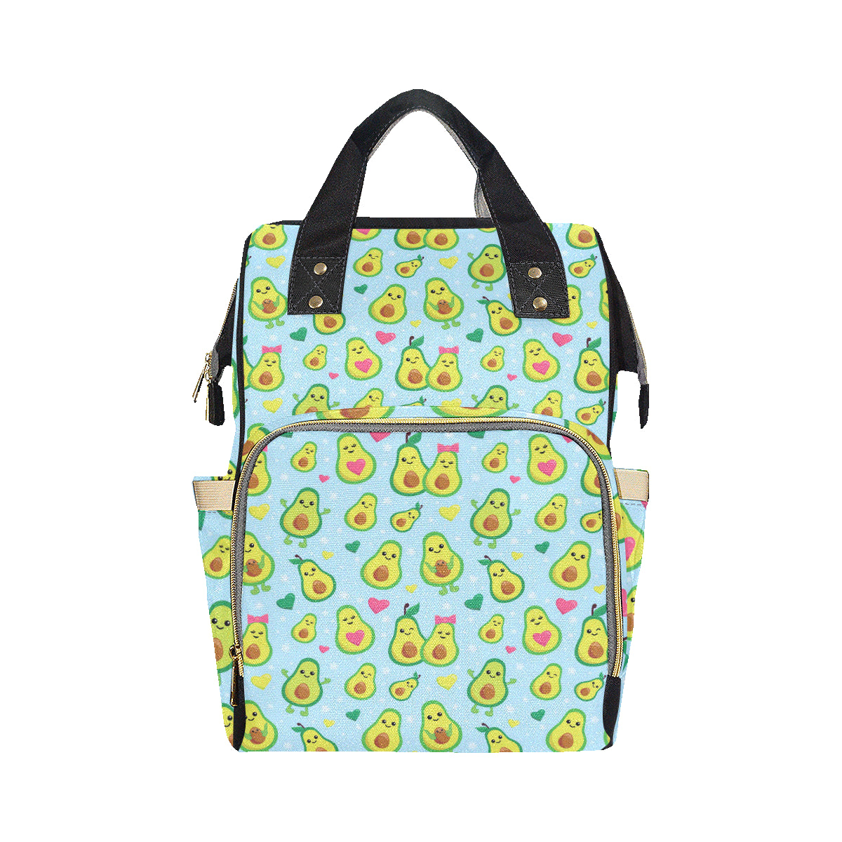 Avocado Pattern Print Design AC09 Diaper Bag Backpack