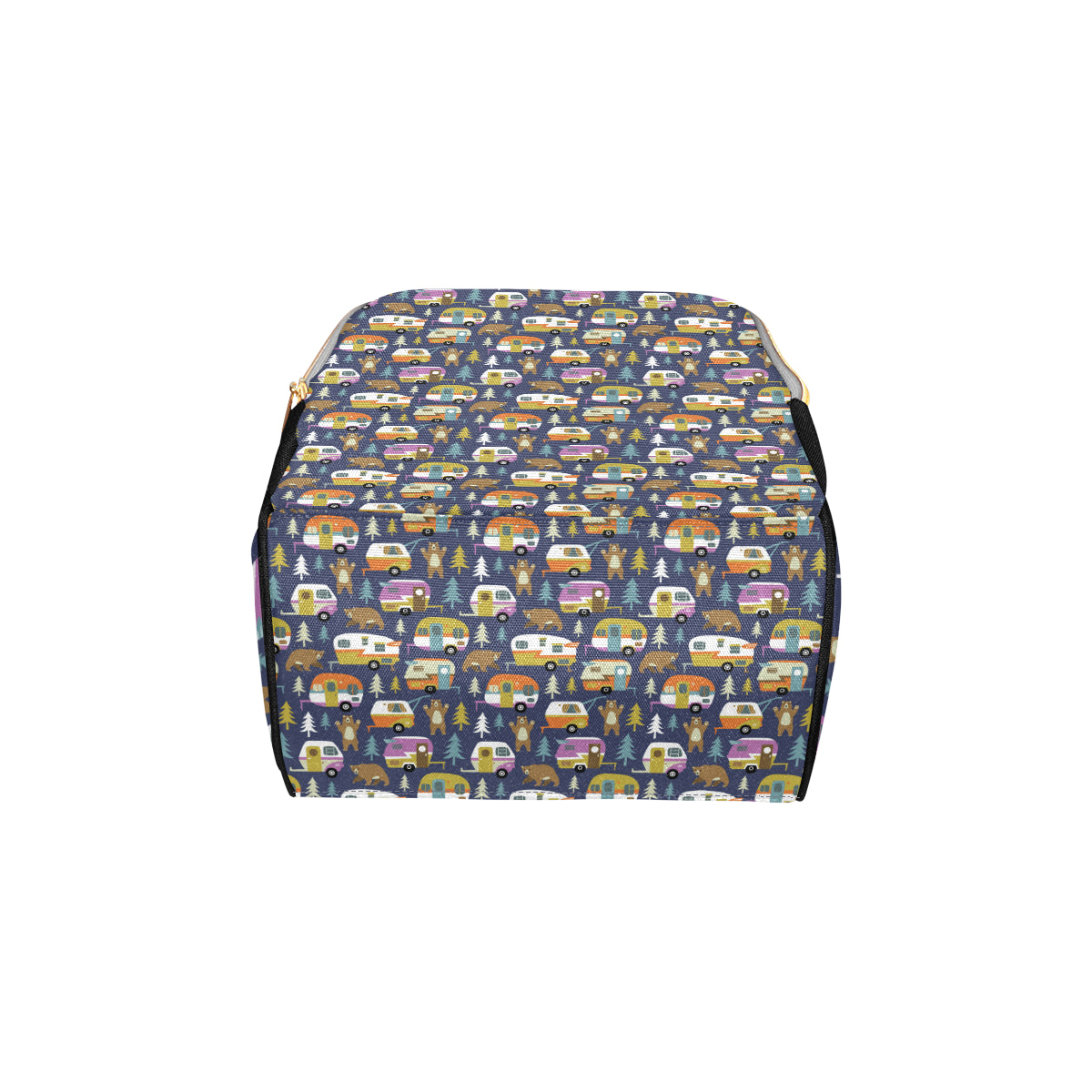 Camper Pattern Print Design 04 Diaper Bag Backpack