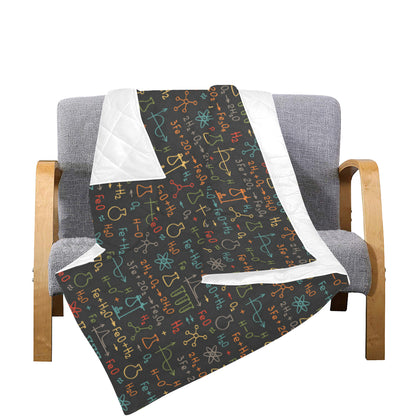 Chemical Pattern Print Design 03 Premium Quilt