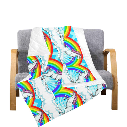Unicorn Rainbow Premium Quilt