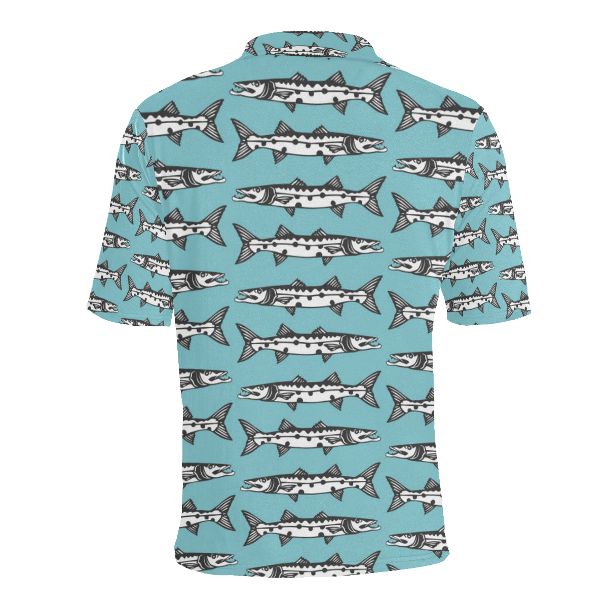 Barracuda Pattern Print Design 03 Men Polo Shirt