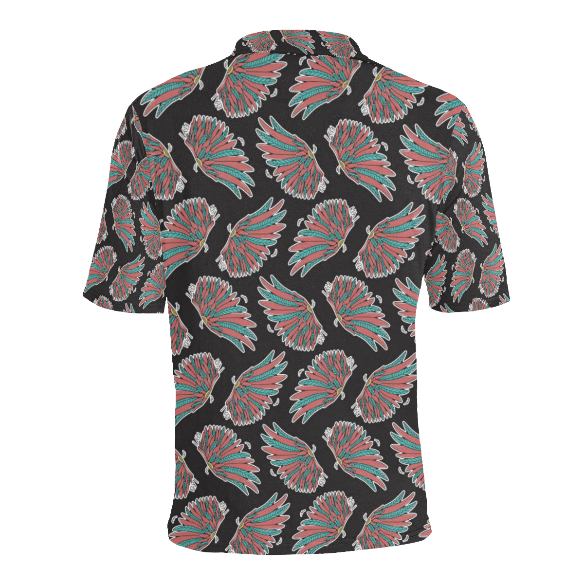 Angel Wings Pattern Print Design 05 Men Polo Shirt