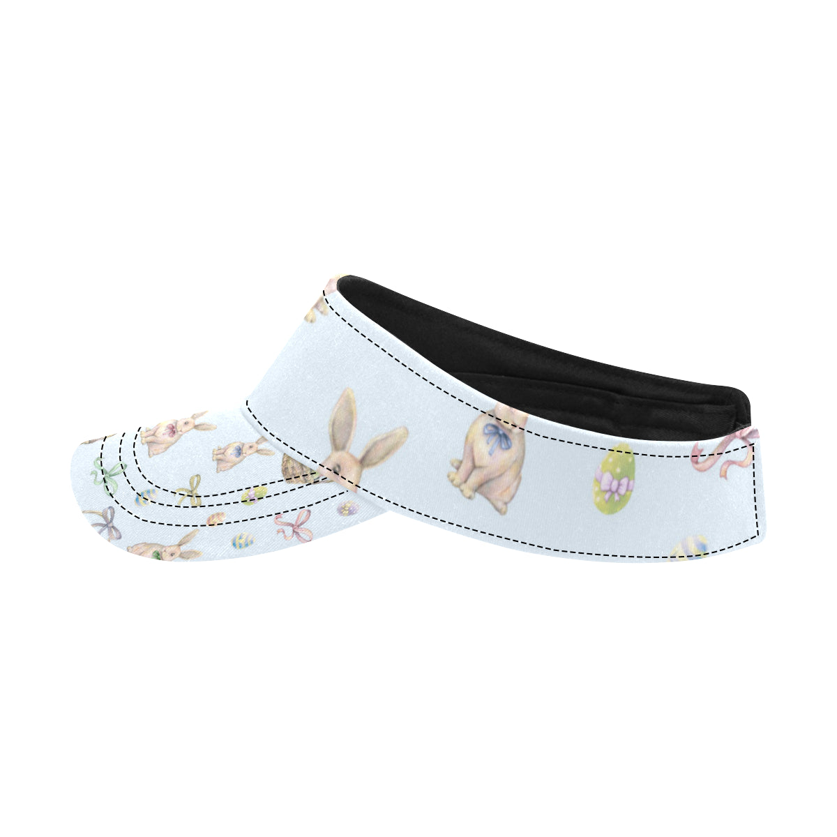 Rabbit Easter Eggs Pattern Print Design 03 Unisex Sun Visor