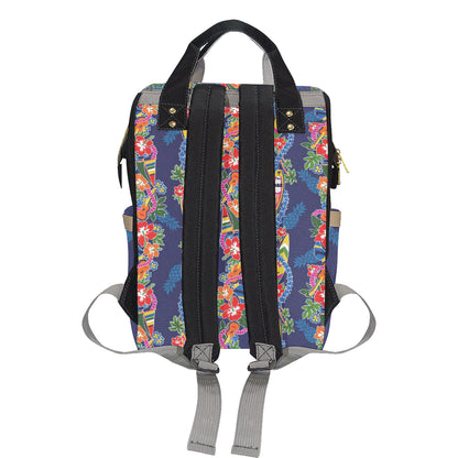 Hawaiian Themed Pattern Print Design H04 Diaper Bag Backpack