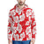 Flower Hawaiian Hibiscus Red Background Print Pullover Hoodie