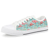 Flamingo Background Themed Print Women Low Top Shoes