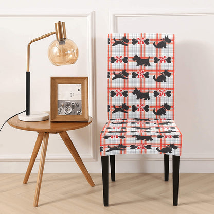 Scottish Terriers Print Design LKS3014 Dining Chair Slipcover