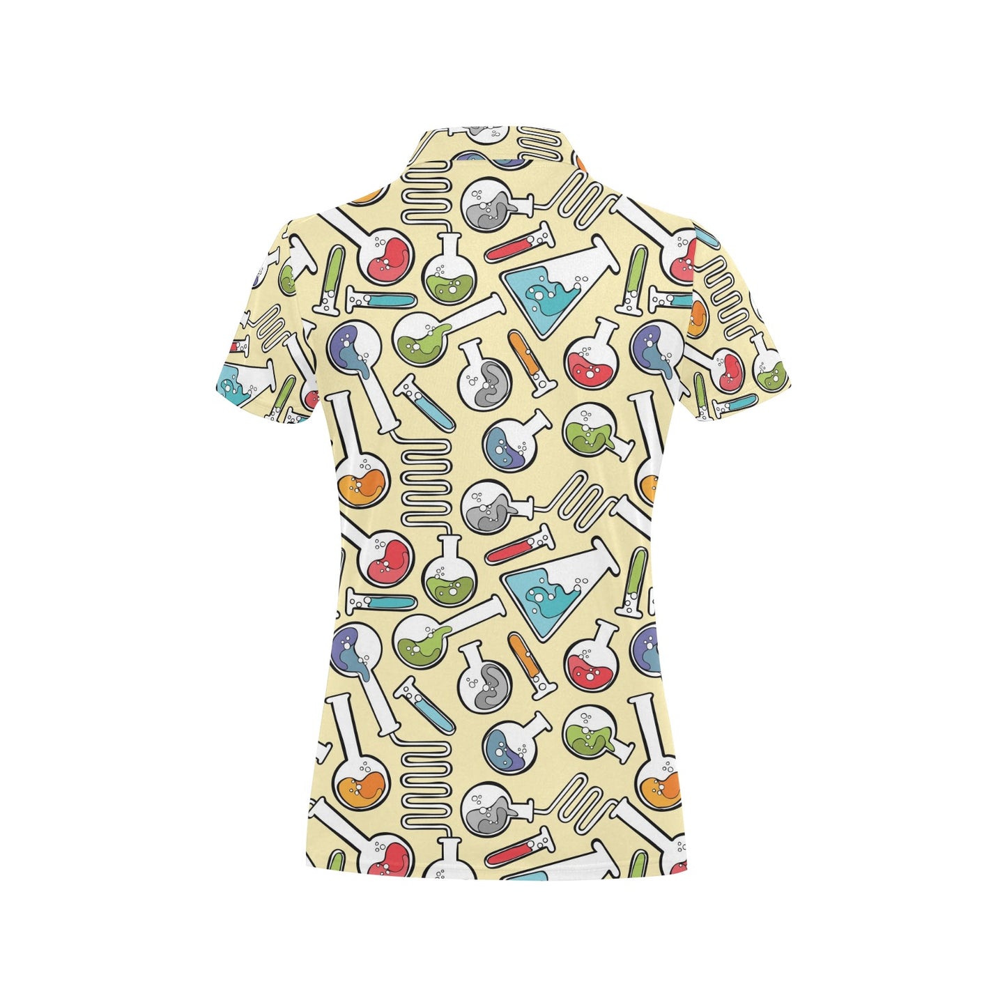 Chemical Pattern Print Design 04 Women's Polo Shirt
