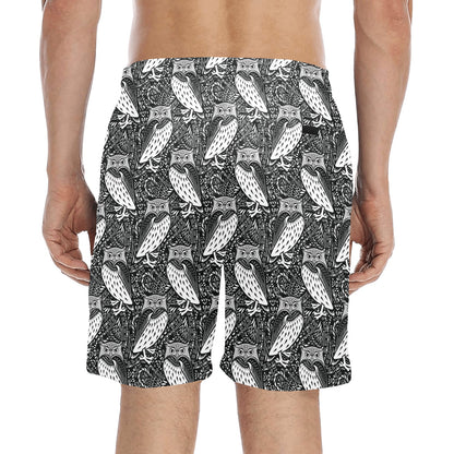 Tribal Pattern Print Design LKS308 Men's Swim Trunks Beach Shorts