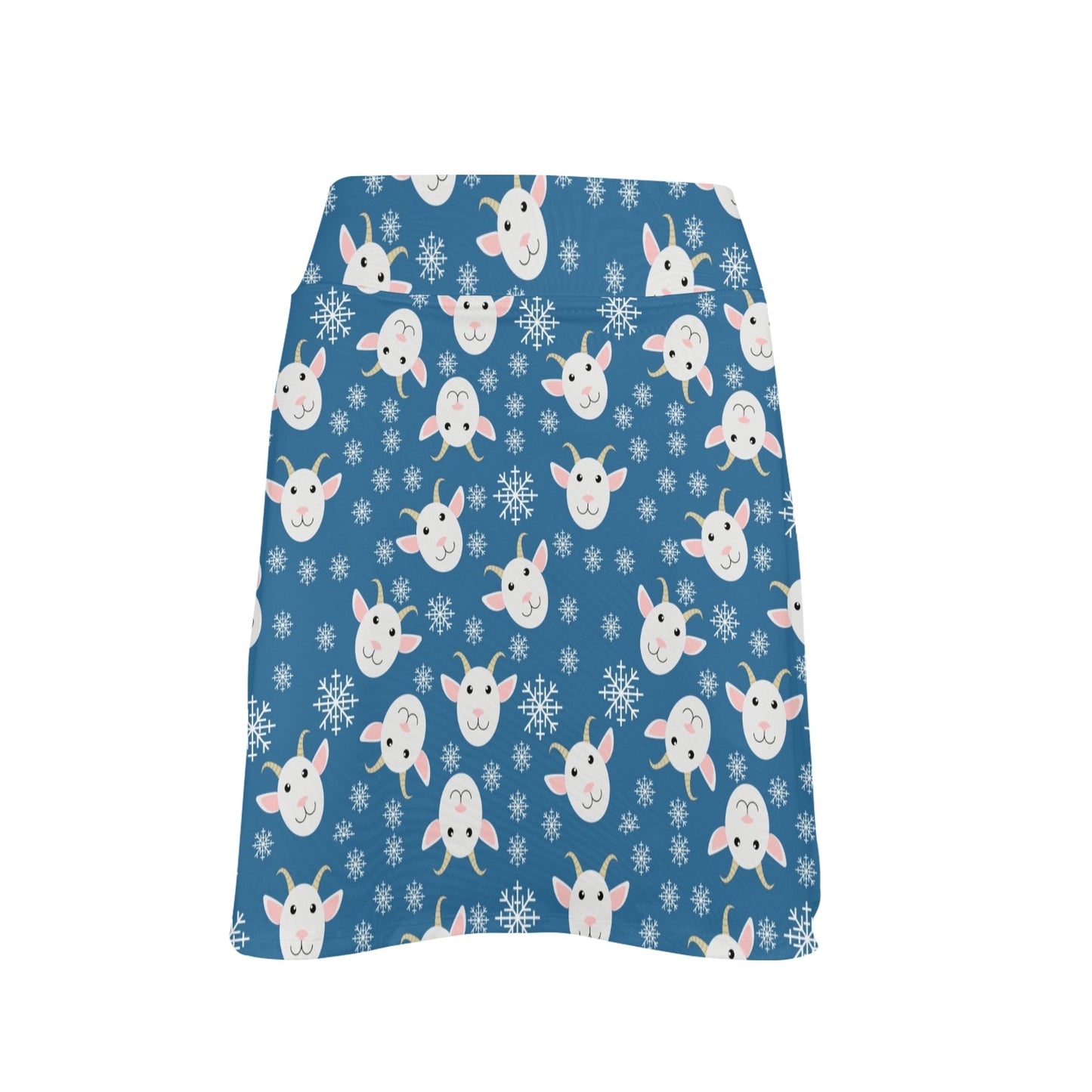 Goat Print Design LKS402 17" Golf & Pickleball Skort with Pockets