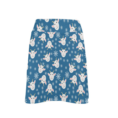 Goat Print Design LKS402 17" Golf & Pickleball Skort with Pockets