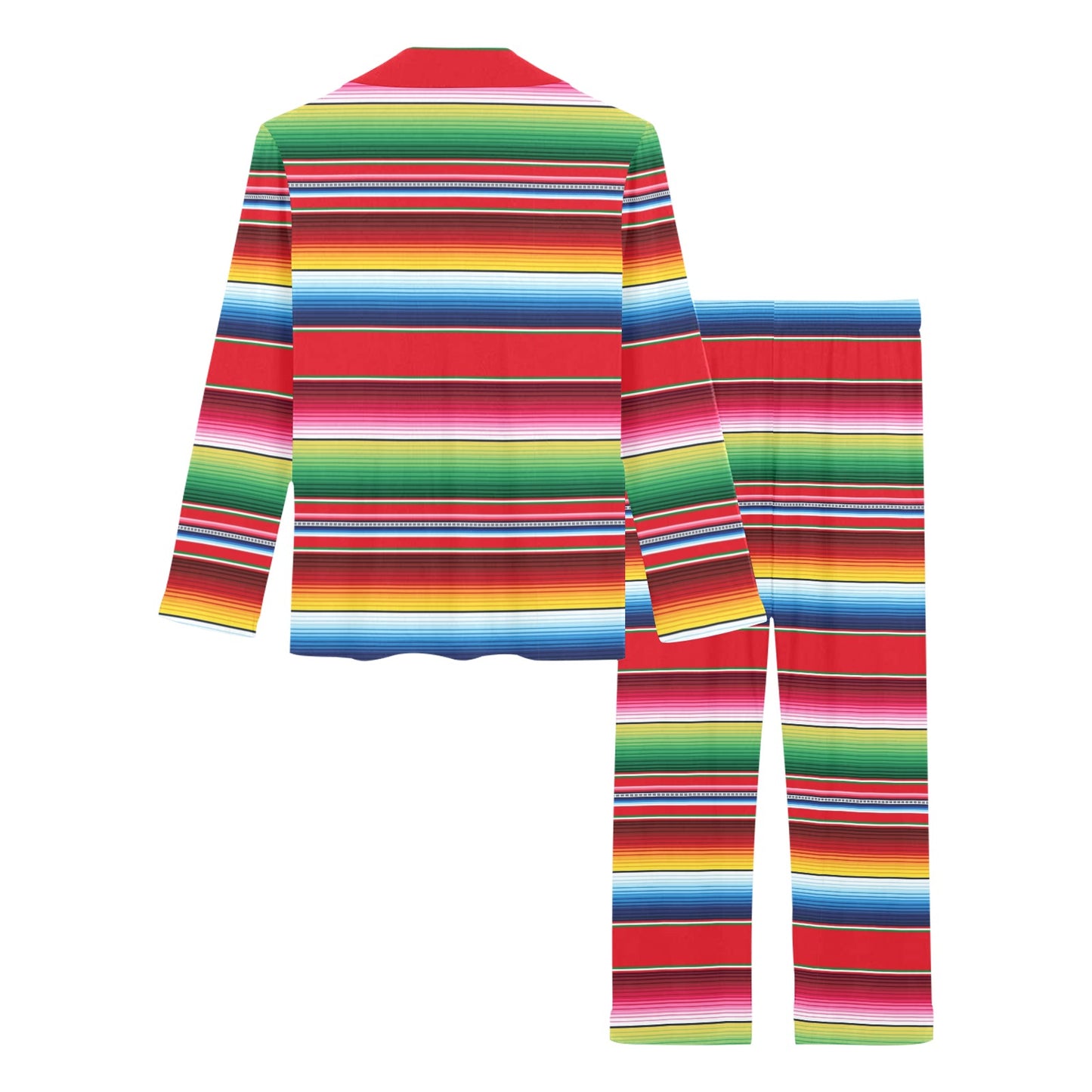 Serape Pattern Women's Long Pajama Set