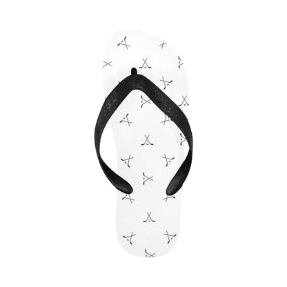 Hockey Print Design LKS304 Flip Flops