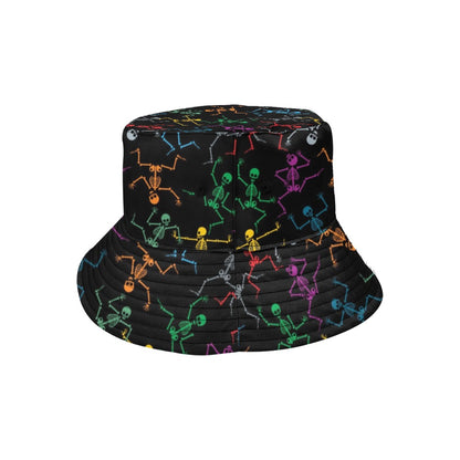 Skeleton Colorful Print Design LKS302 Unisex Bucket Hat