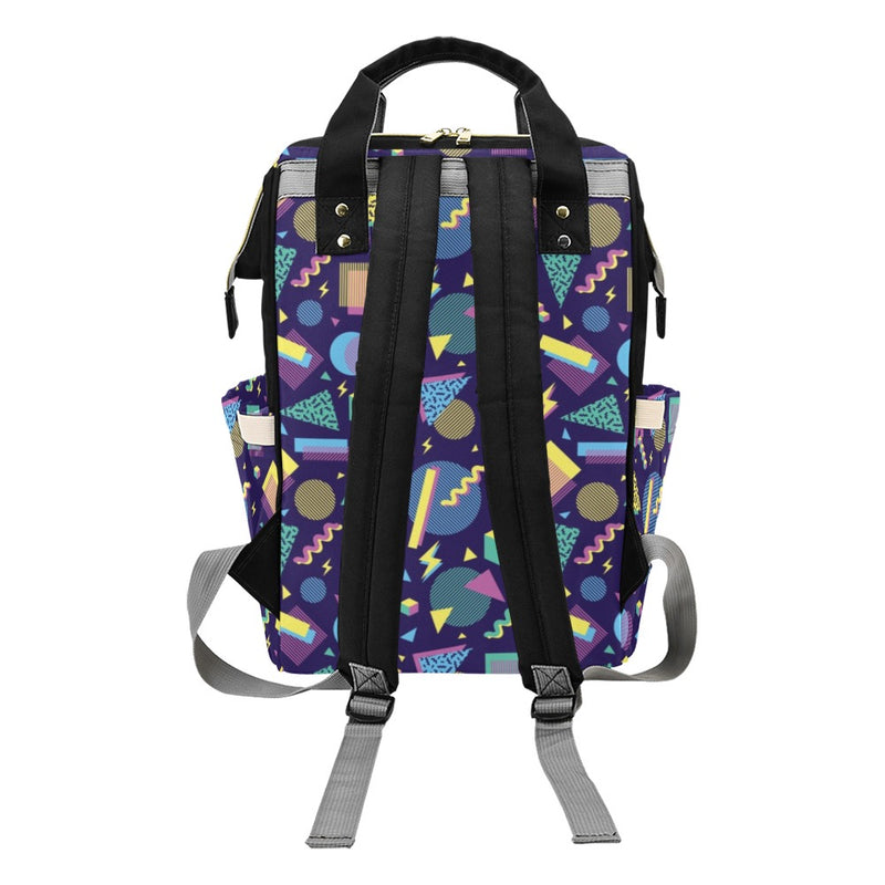 Geometric Print Design LKS401 Diaper Bag Backpack