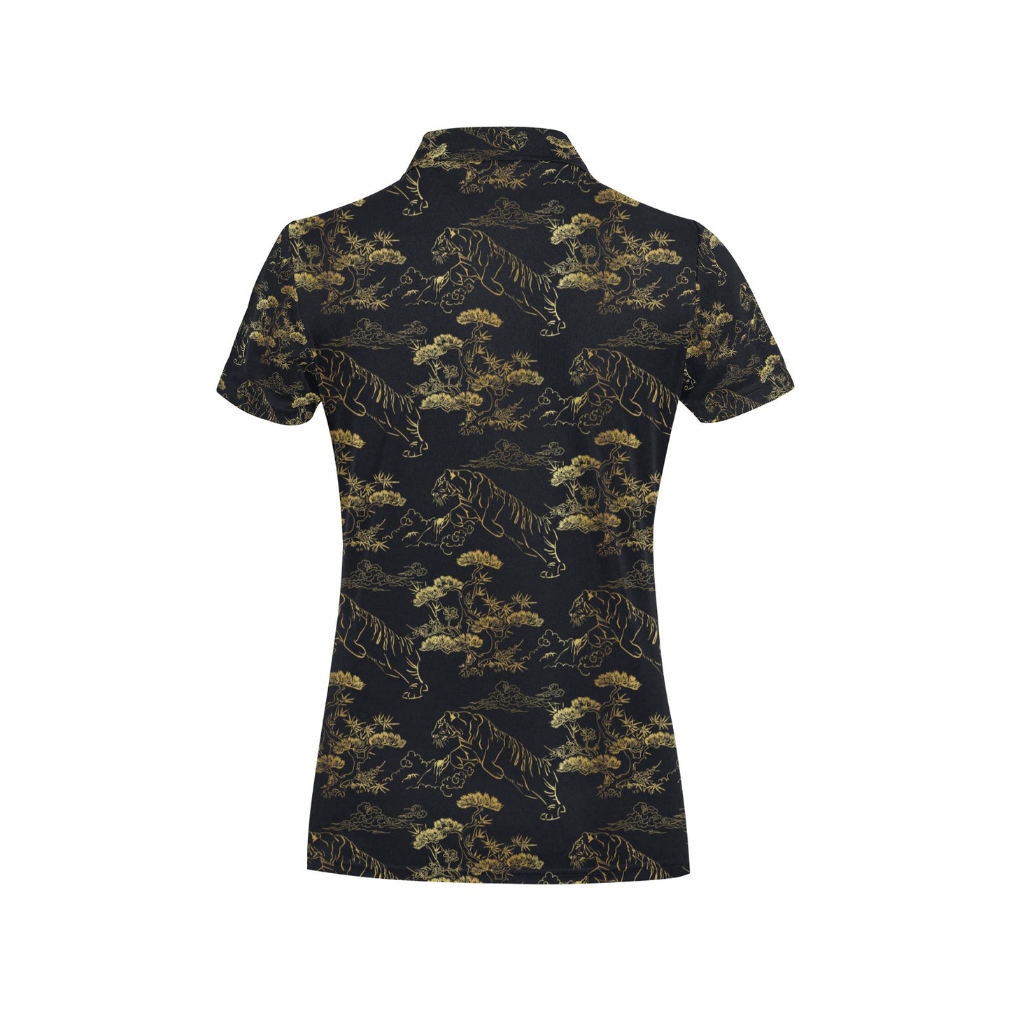Tiger Japan Style Print Design LKS305 Women's Polo Shirt