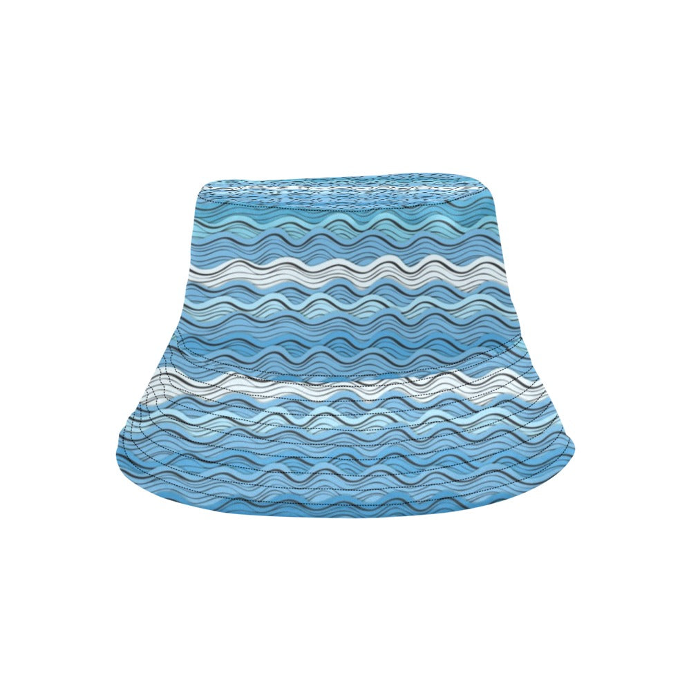 Wave Print Design LKS301 Unisex Bucket Hat