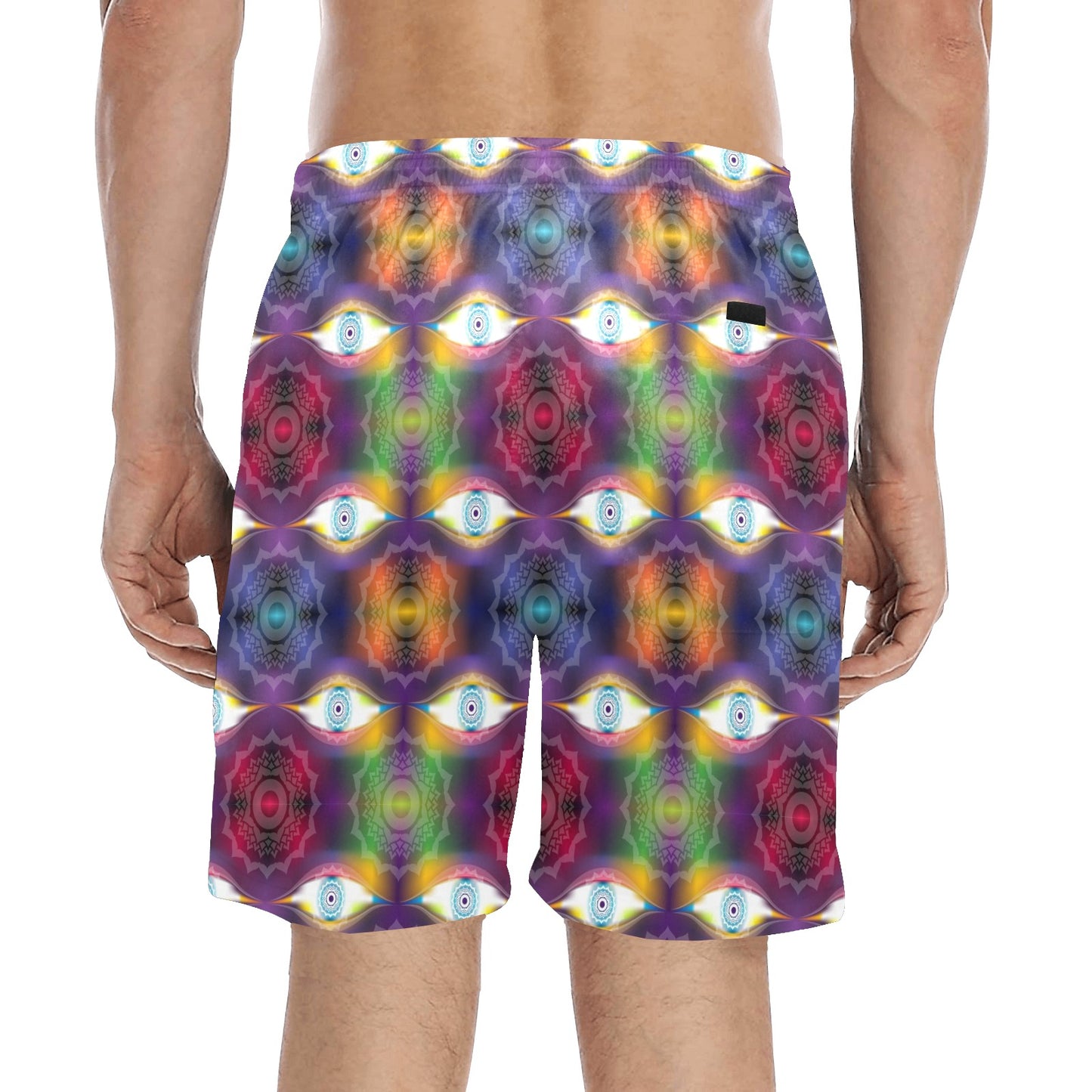 Chakra Eye Print Pattern Men's Swim Trunks Beach Shorts
