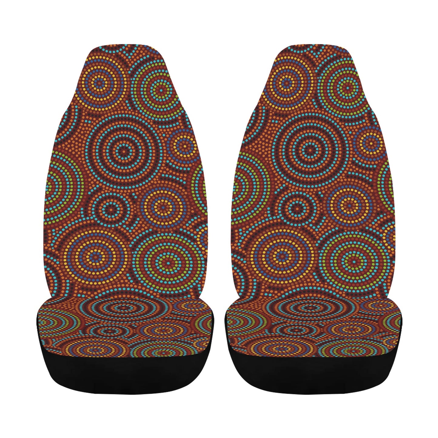 Aboriginal Print Design LKS403 Car Seat Covers