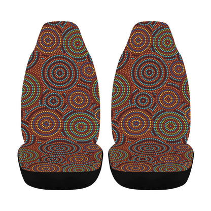 Aboriginal Print Design LKS403 Car Seat Covers