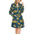 Sunflower Print Design LKS305 Women's Fleece Robe