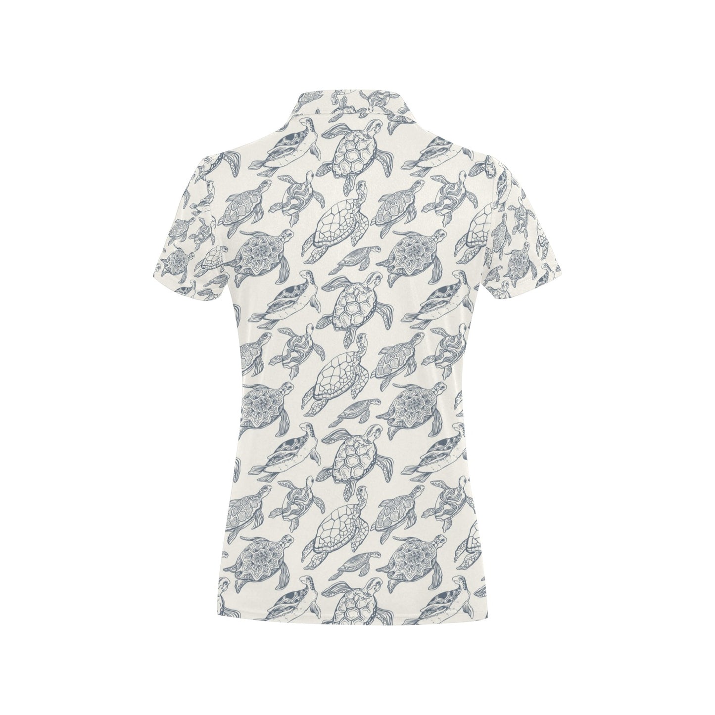 Sea Turtle Print Design LKS304 Women's Polo Shirt