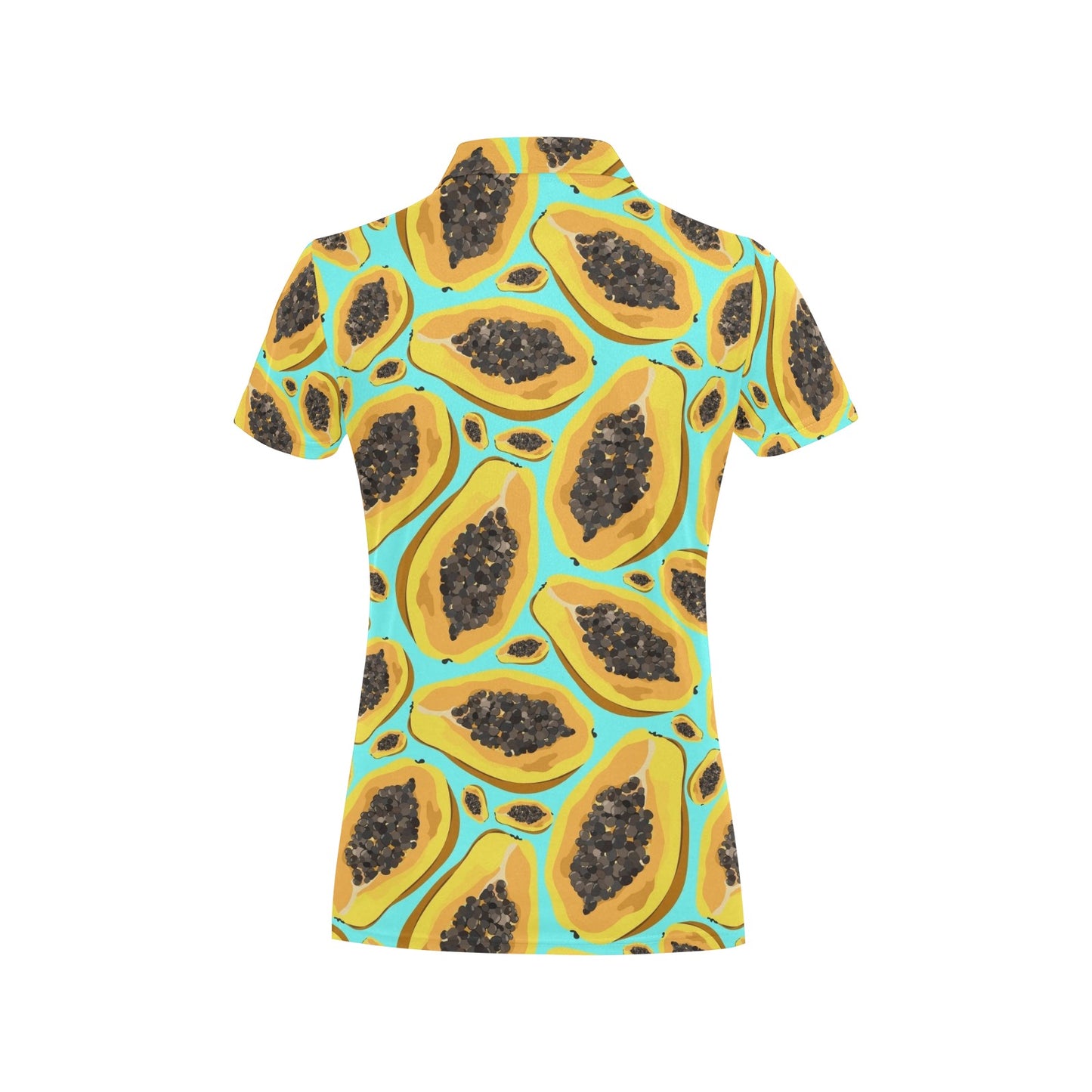 Papaya Pattern Print Design PP03 Women's Polo Shirt