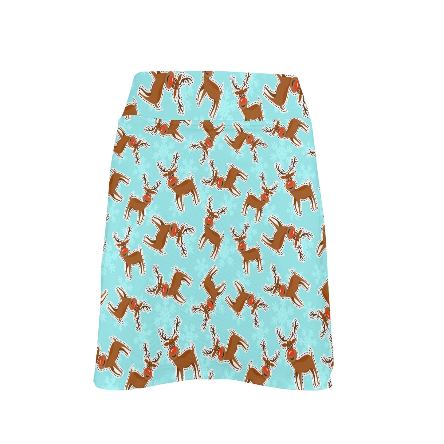Reindeer Print Design LKS403 17" Golf & Pickleball Skort with Pockets