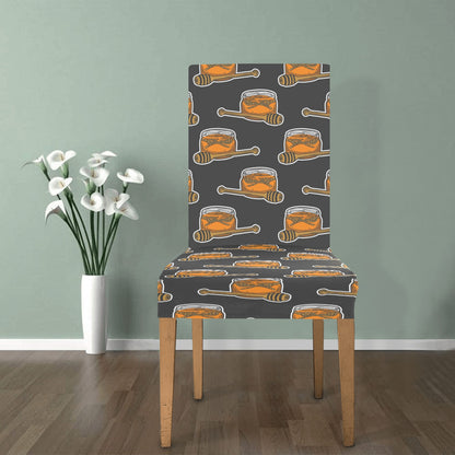 Honey Bee Print Design LKS305 Dining Chair Slipcover