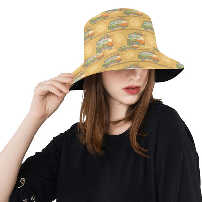 Hippie Van Print Design LKS304 Unisex Bucket Hat