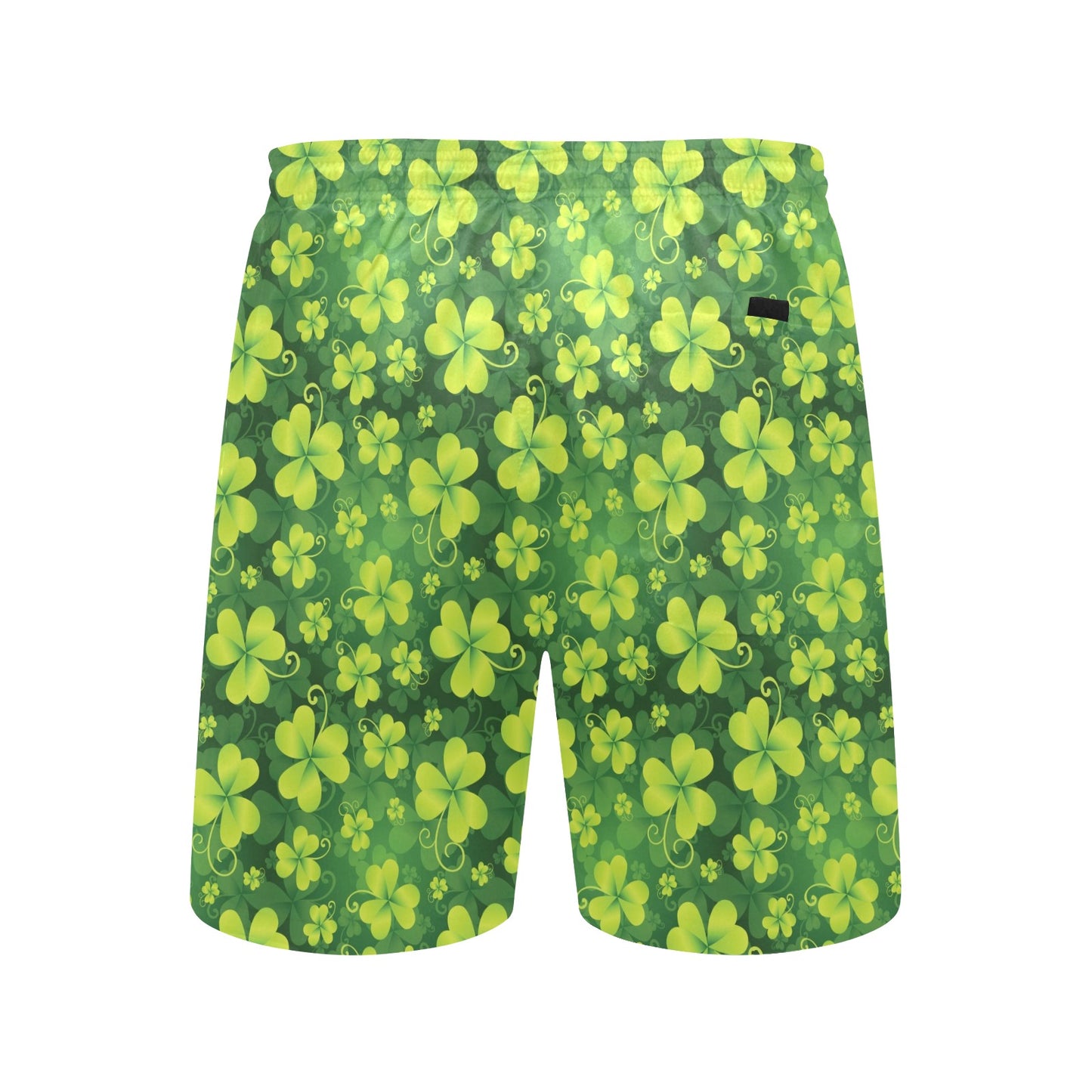Shamrock Clover Print Men's Swim Trunks Beach Shorts