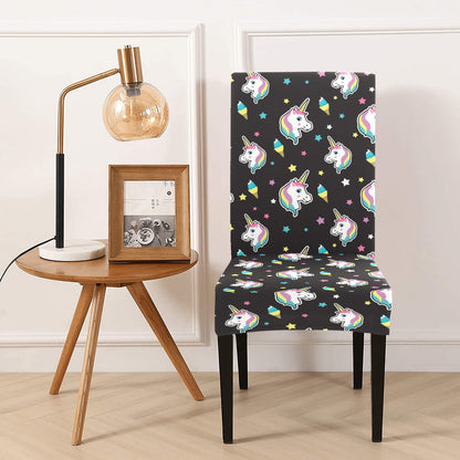 Unicorn Print Design LKS302 Dining Chair Slipcover