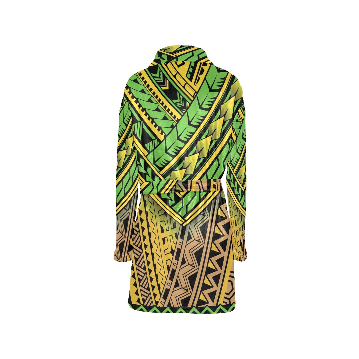 Polynesian Tribal Color Women's Fleece Robe