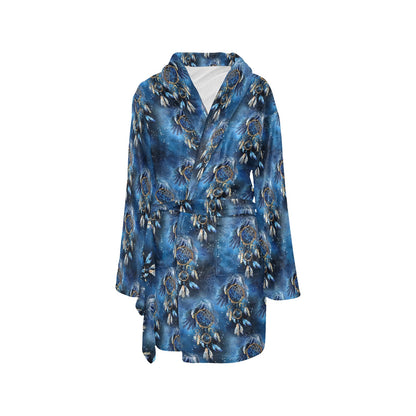 Eagles Dream Catcher Themed Women's Fleece Robe