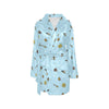 Honey Bee Print Design LKS307 Women's Fleece Robe