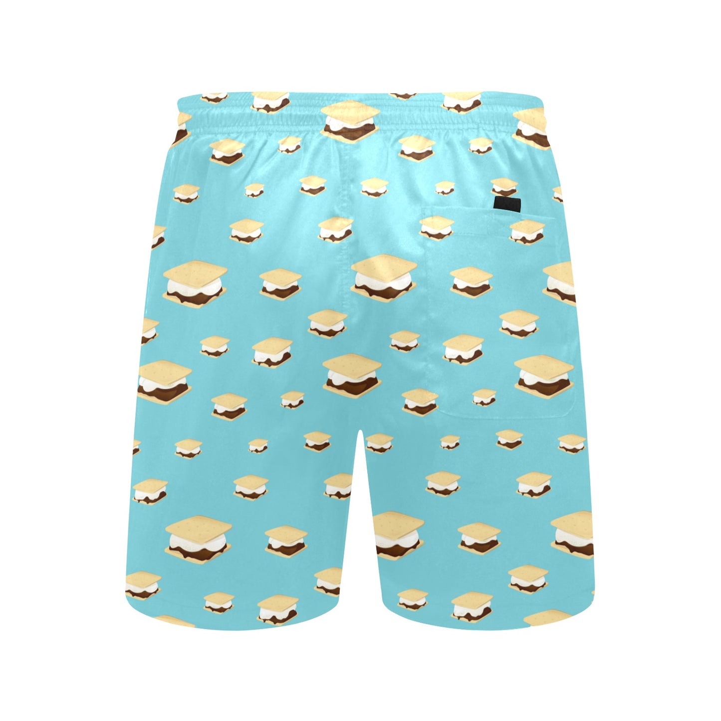 S_Mores Print Design LKS302 Men's Swim Trunks Beach Shorts