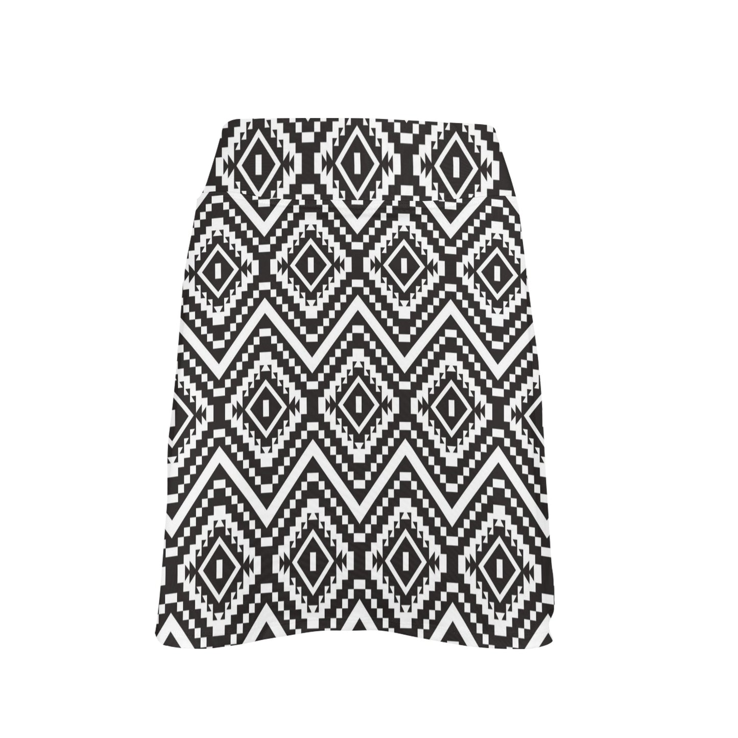 Tribal Pattern Print Design LKS303 17" Golf & Pickleball Skort with Pockets