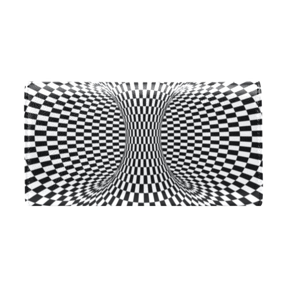 Optical illusion Projection Torus Women's Trifold Wallet