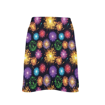 Firework Print Design LKS305 17" Golf & Pickleball Skort with Pockets