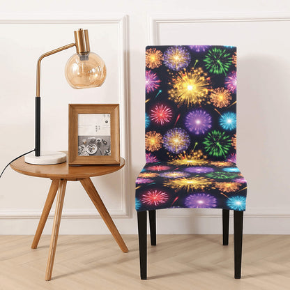 Firework Print Design LKS305 Dining Chair Slipcover