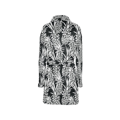 Pineapple Pattern Print Design PP08 Women's Fleece Robe
