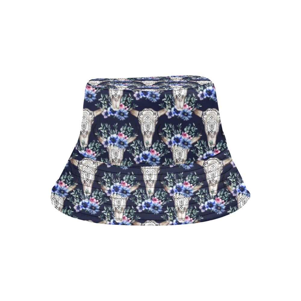 Buffalo Head Print Design LKS402 Unisex Bucket Hat