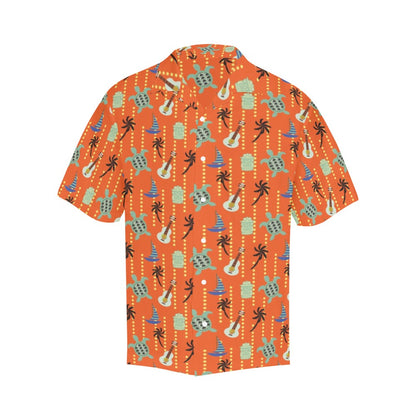 Ukulele Print Design LKS402 Men's Men's Hawaiian Shirt
