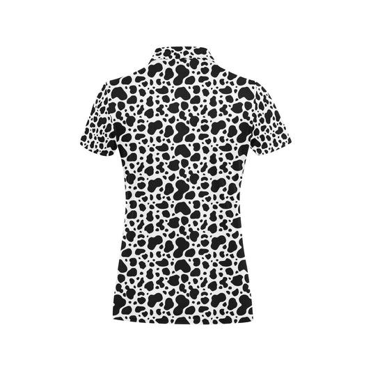 Cow Skin Pattern Print Design 04 Women's Polo Shirt
