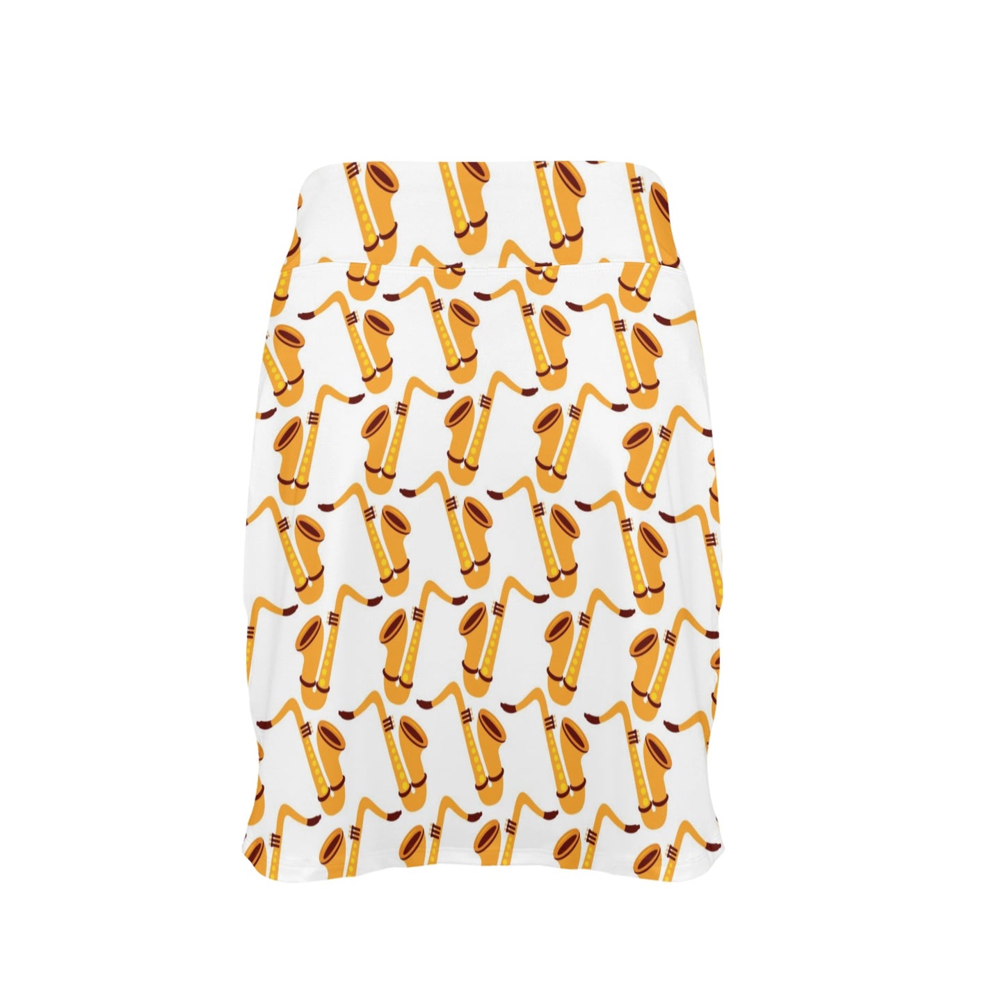 Saxophone Print Design LKS404 17" Golf & Pickleball Skort with Pockets