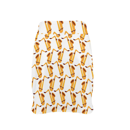 Saxophone Print Design LKS404 17" Golf & Pickleball Skort with Pockets
