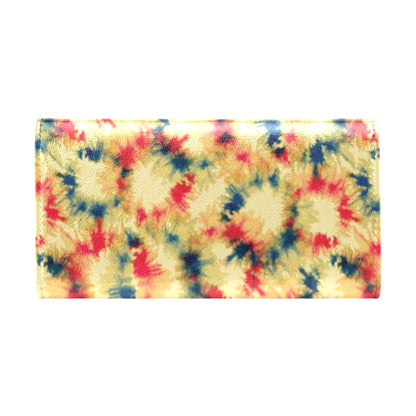 Tie Dye Print Design LKS302 Women's Trifold Wallet