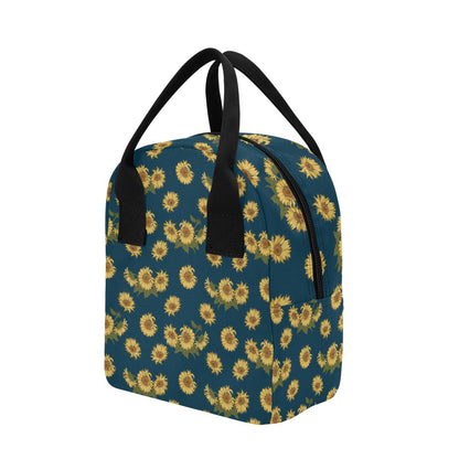Sunflower Print Design LKS305 Insulated Lunch Bag
