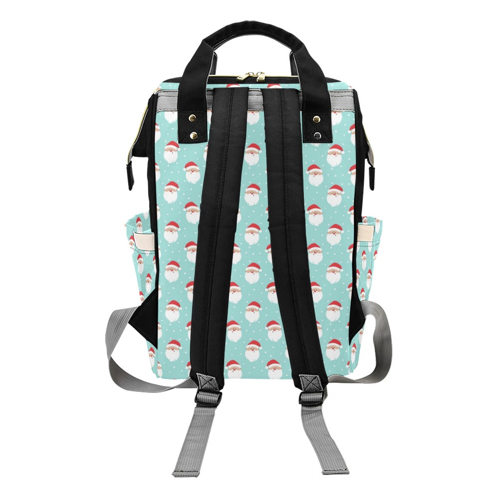 Santa Print Design LKS308 Diaper Bag Backpack