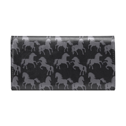 Horse Print Design LKS305 Women's Trifold Wallet
